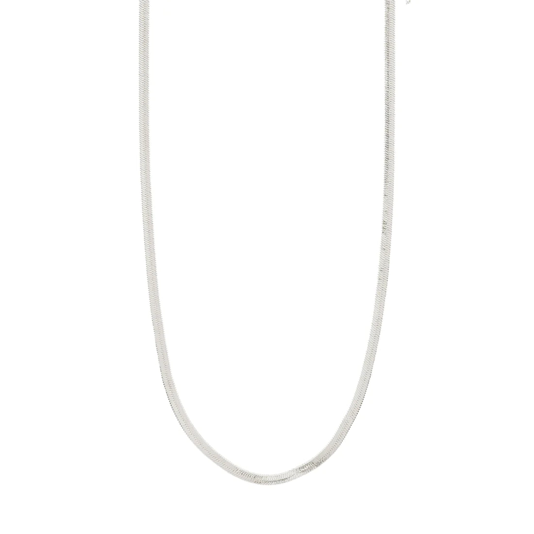 Pilgrim JOANNA Recycled Flat Snake Chain Necklace Silver-Plated