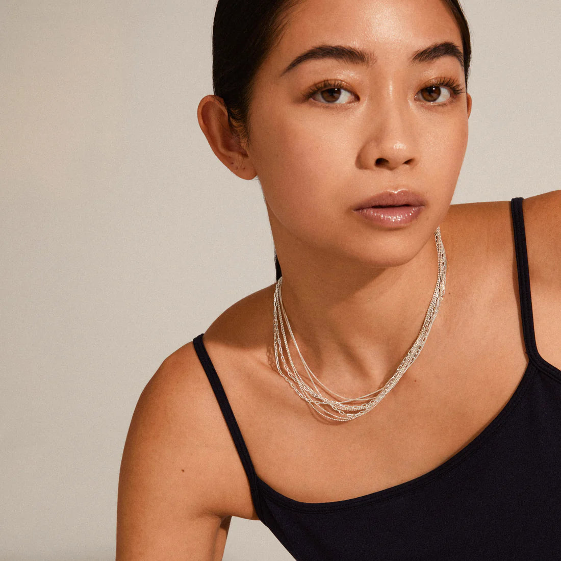 Pilgrim LILY Chain Necklace Silver-Plated