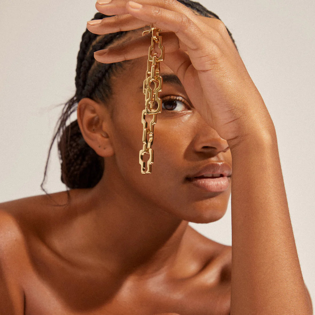 Pilgrim LIVE Recycled Chunky Bracelet Gold-Plated