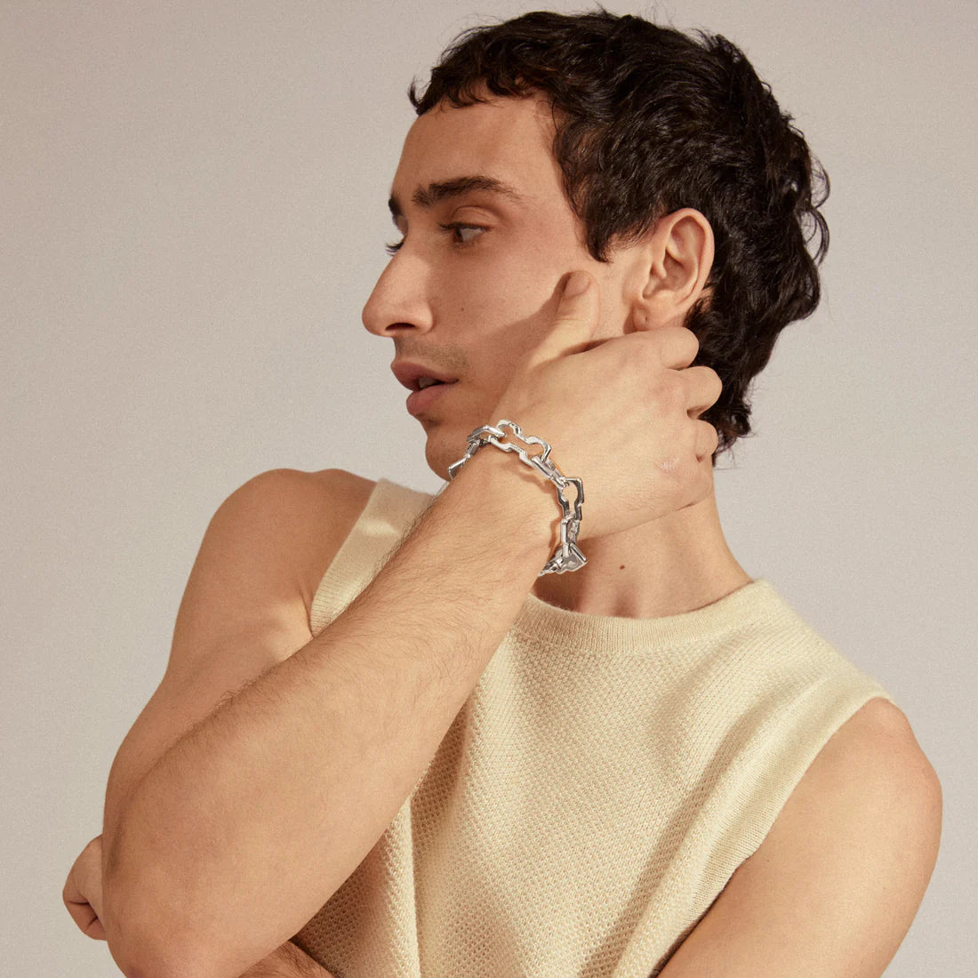 Pilgrim LIVE Recycled Chunky Bracelet Silver-Plated