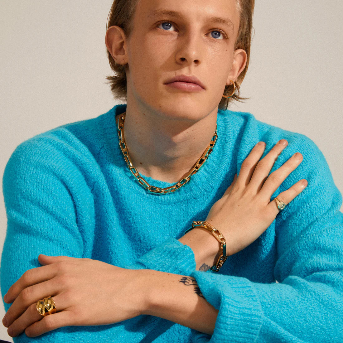 Pilgrim LOVE Chain Necklace Gold-Plated