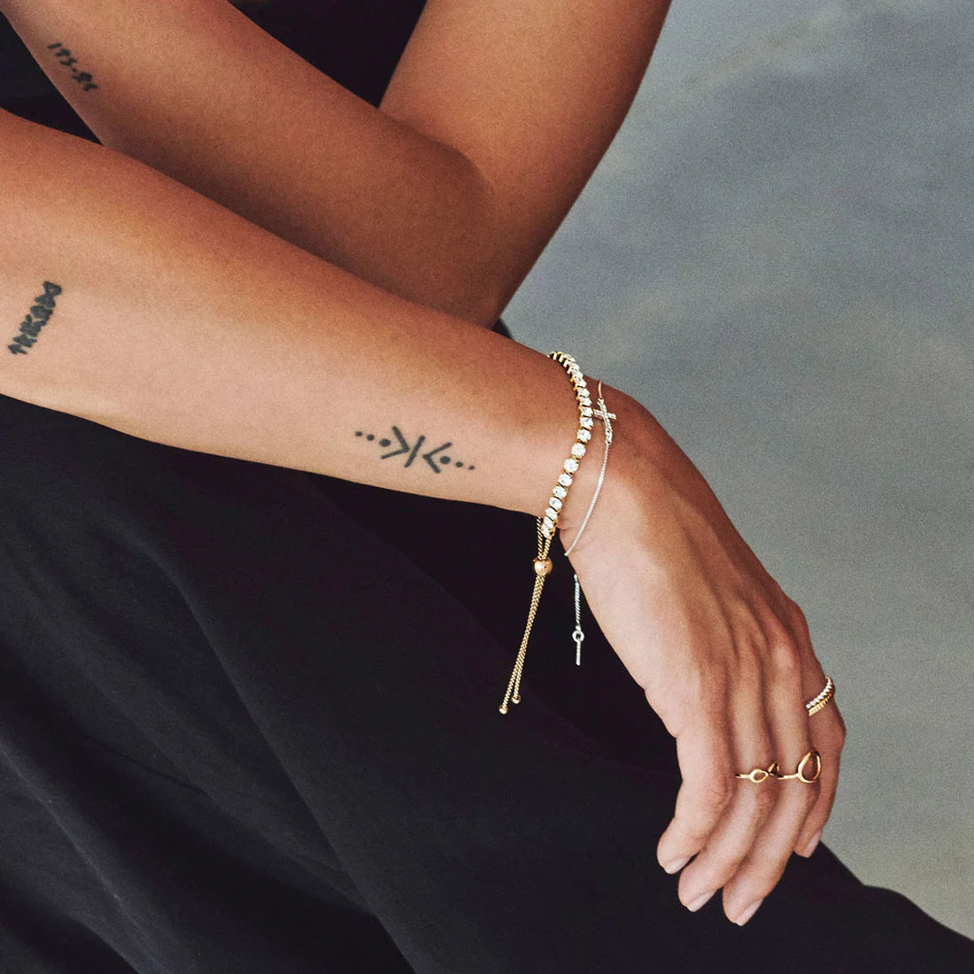 Pilgrim LUCIA Recycled Crystal Bracelet Gold-Plated