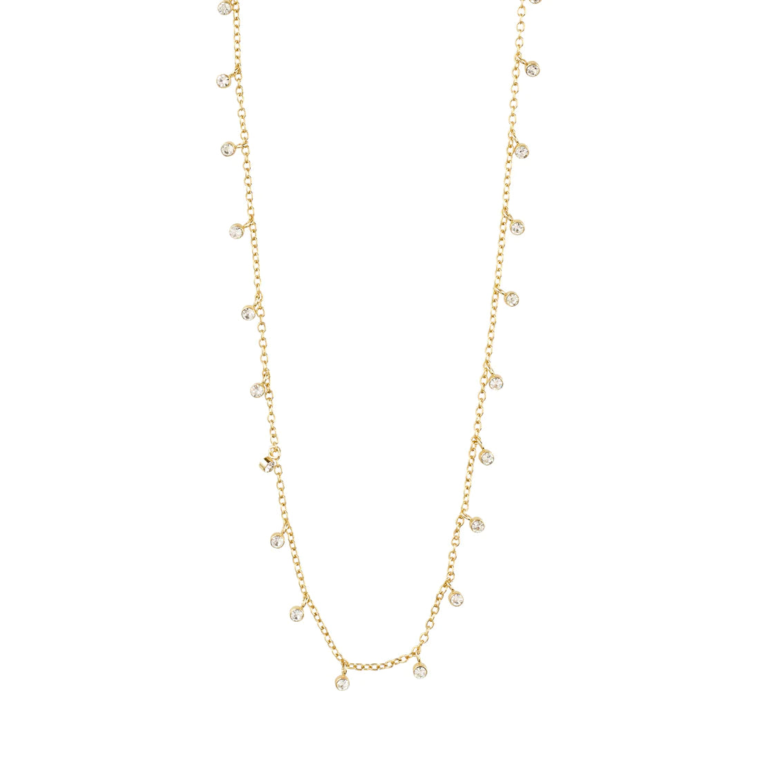 Pilgrim MAJA Crystal Multi Drops Necklace Gold-Plated