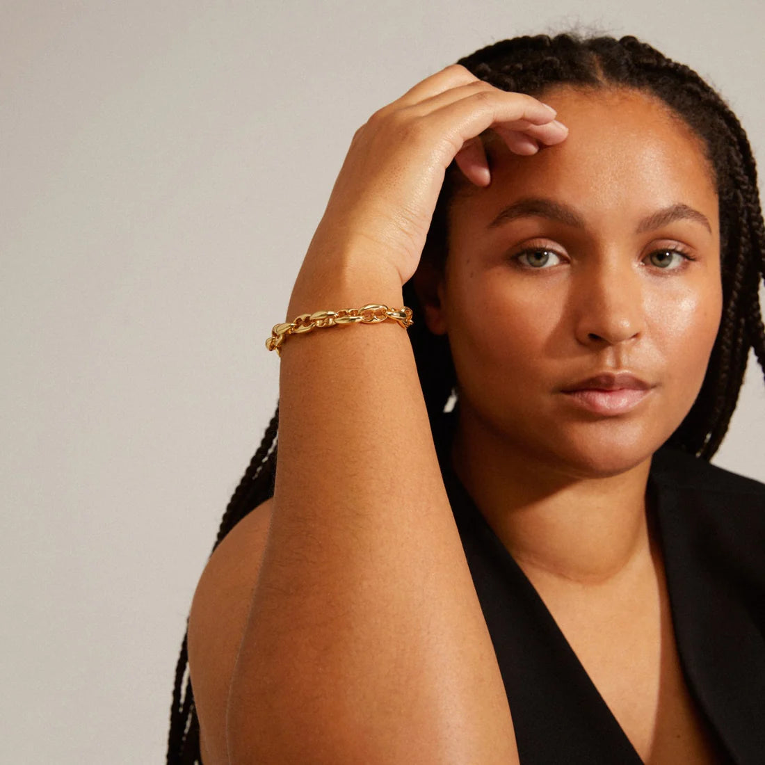 Pilgrim PACE Recycled Chunky Bracelet Gold-Plated