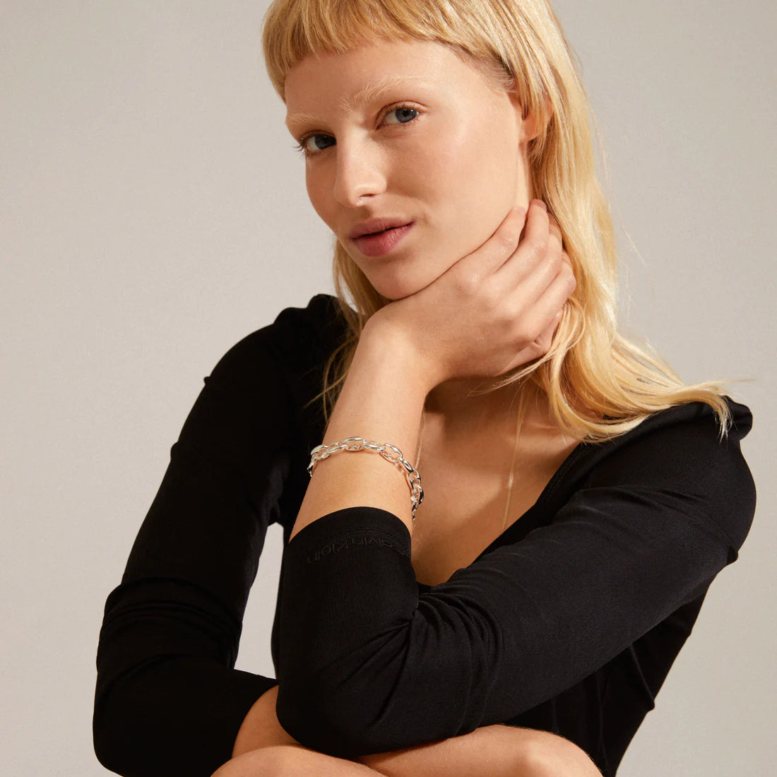 Pilgrim PACE Recycled Chunky Bracelet Silver-Plated