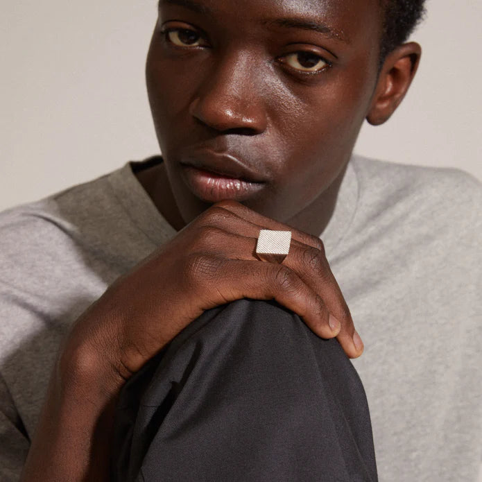 Pilgrim PULSE Recycled Signet Ring Silver-Plated