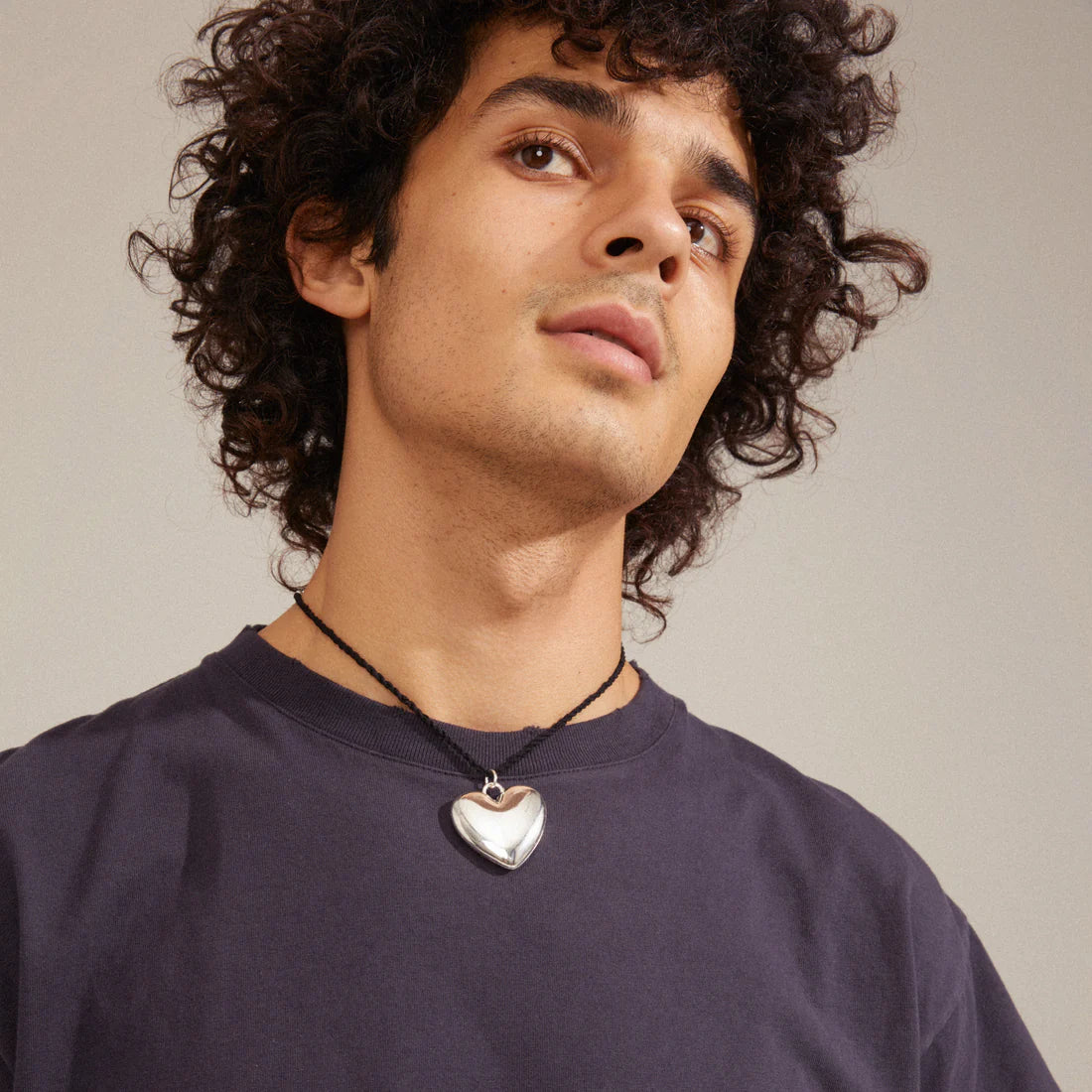 Pilgrim REFLECT Recycled Heart Necklace Silver-Plated