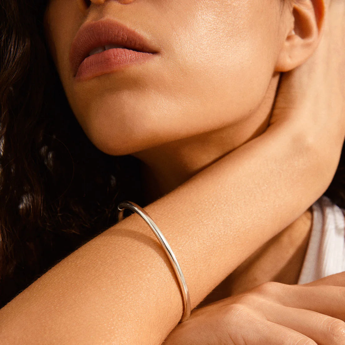 Pilgrim SOPHIA Recycled Bangle Bracelet Silver-Plated