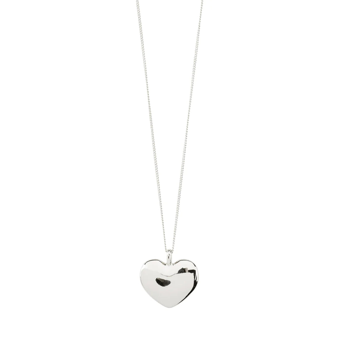 Pilgrim SOPHIA Recycled Heart Pendant Necklace Silver-Plated