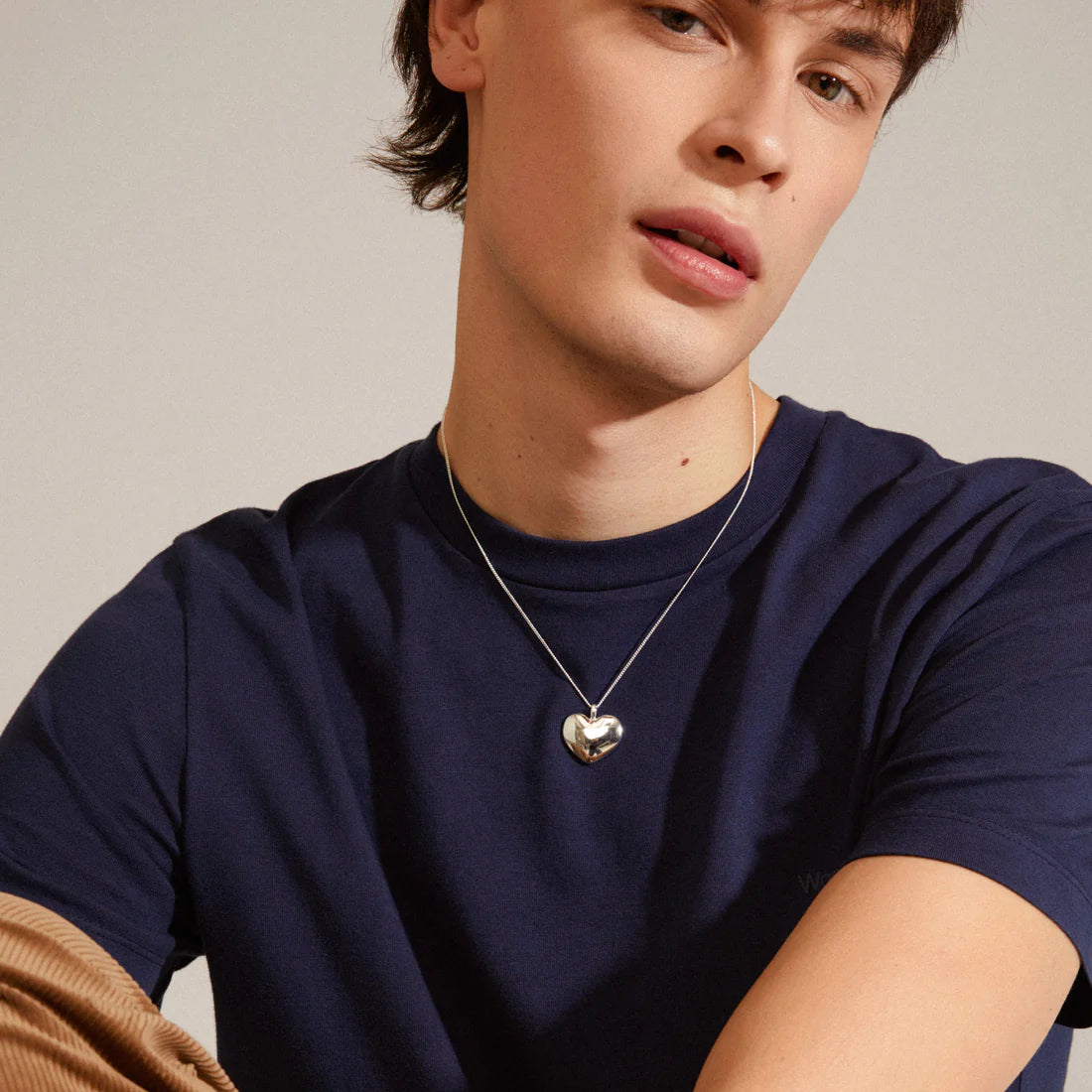 Pilgrim SOPHIA Recycled Heart Pendant Necklace Silver-Plated