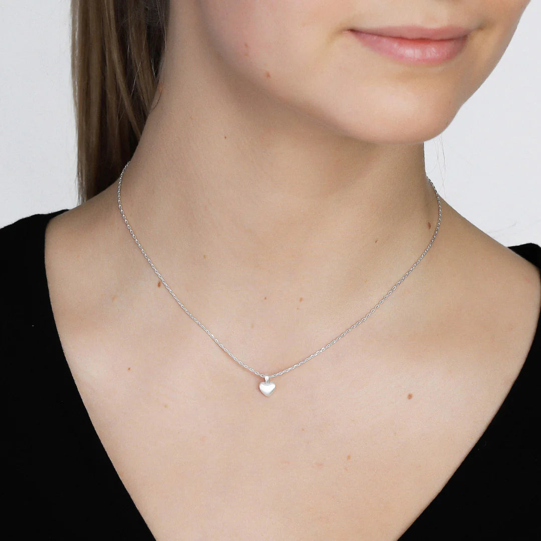 Pilgrim SOPHIA Recycled Tiny Heart Pendant Necklace Silver-Plated