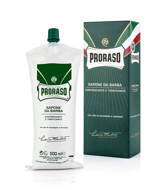 Proraso Eucalyptus and Menthol Shaving Cream, Barbershop Size