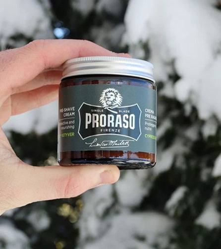 Proraso Single Blade Pre-Post Shave Cream, Cypress & Vetyver