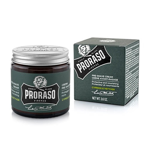 Proraso Single Blade Pre-Post Shave Cream, Cypress & Vetyver