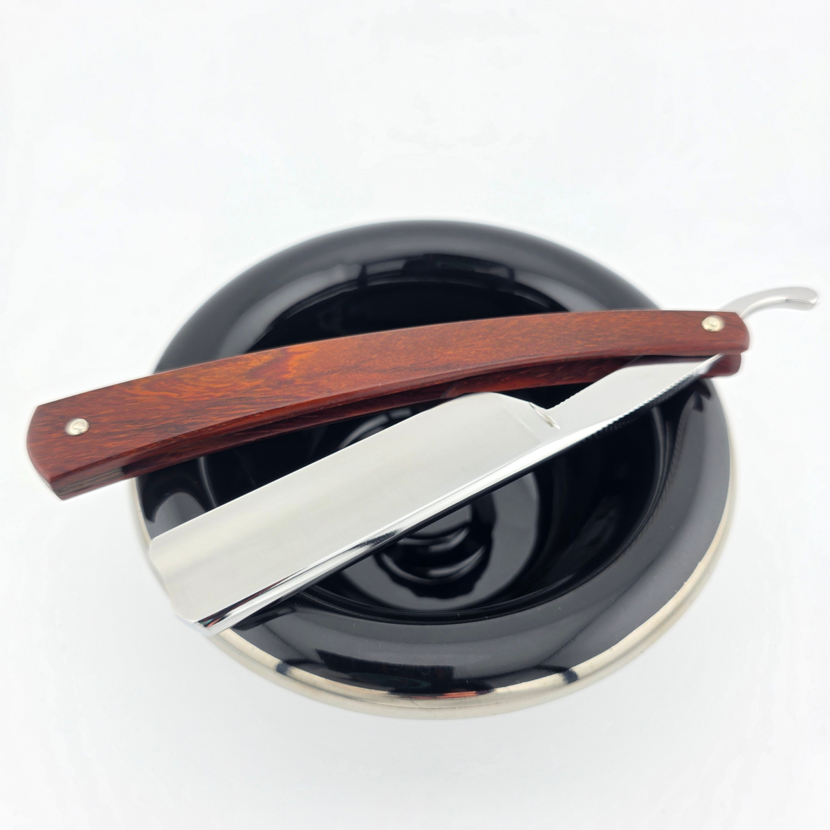 Ralf Aust 6/8 Cocobolo Wood Spanish Point Straight Razor