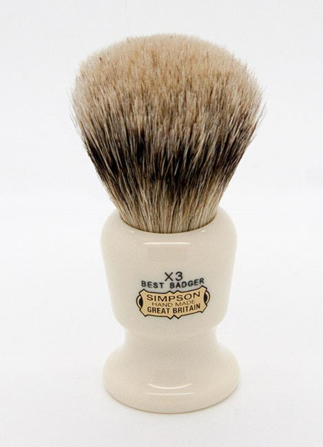 Simpsons Commodore X3 Best Badger Shaving Brush