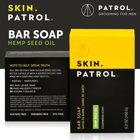 Skin Patrol Bar Hemp Soap Oil