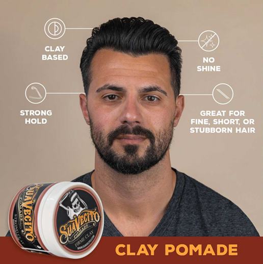Suavecito Strong Hold Clay Pomade
