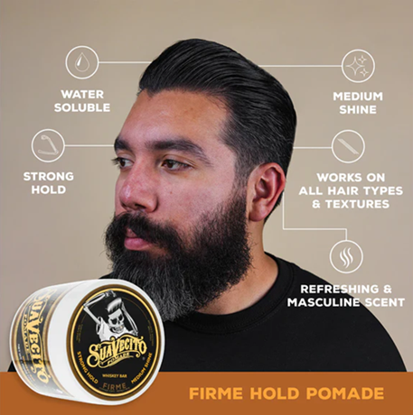 Suavecito Whiskey Bar Strong Hold Firm Pomade