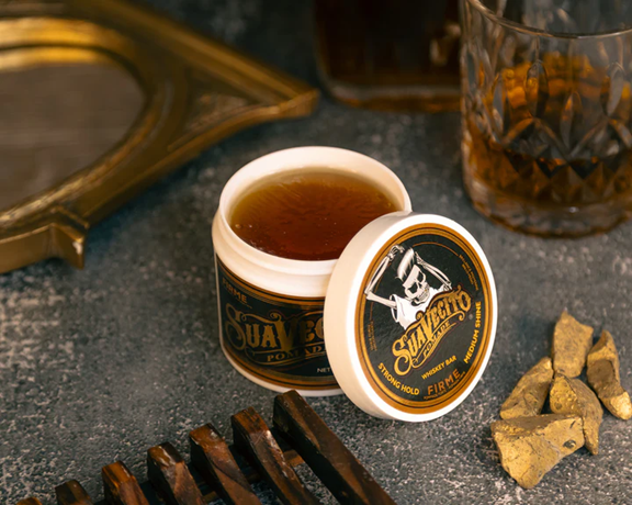 Suavecito Whiskey Bar Strong Hold Firm Pomade