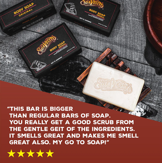 Suavecito Whiskey Bar Body Soap