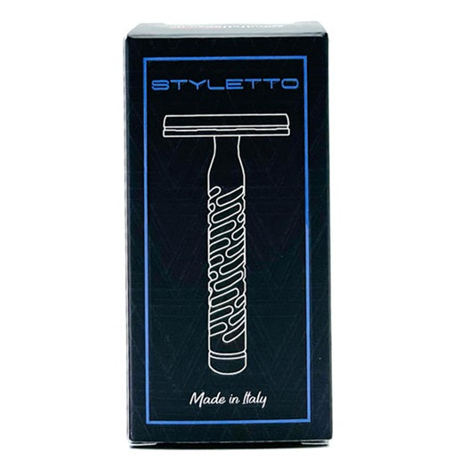 The Goodfellas' Smile Styletto Blue Aluminum Double Edge Safety Razor