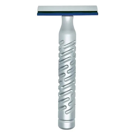 The Goodfella&#39;s Smile Styletto Blue Aluminum Double Edge Safety Razor