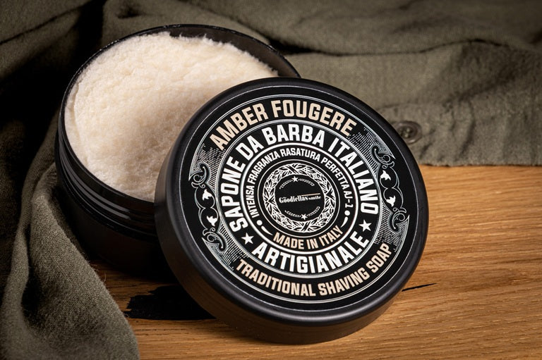 The Goodfellas' Smile Amber Fourgere Shaving Soap, Made in Italy