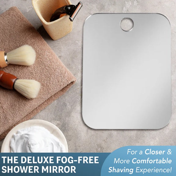 The Shave Well Company Deluxe Anti-Fog Shower Mirror