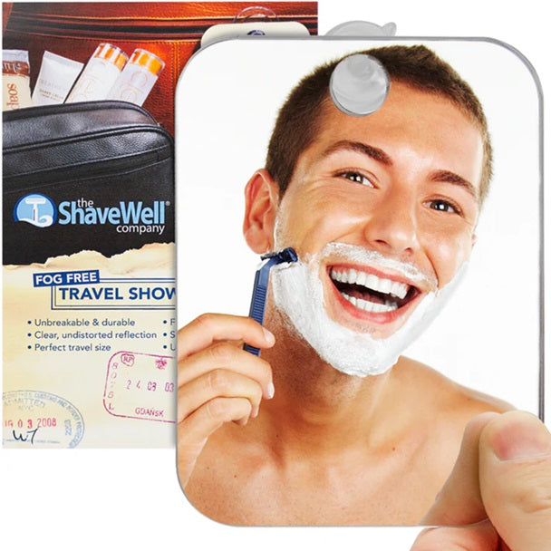 The Shave Well Company Fog Free Travel Shaving Mirror