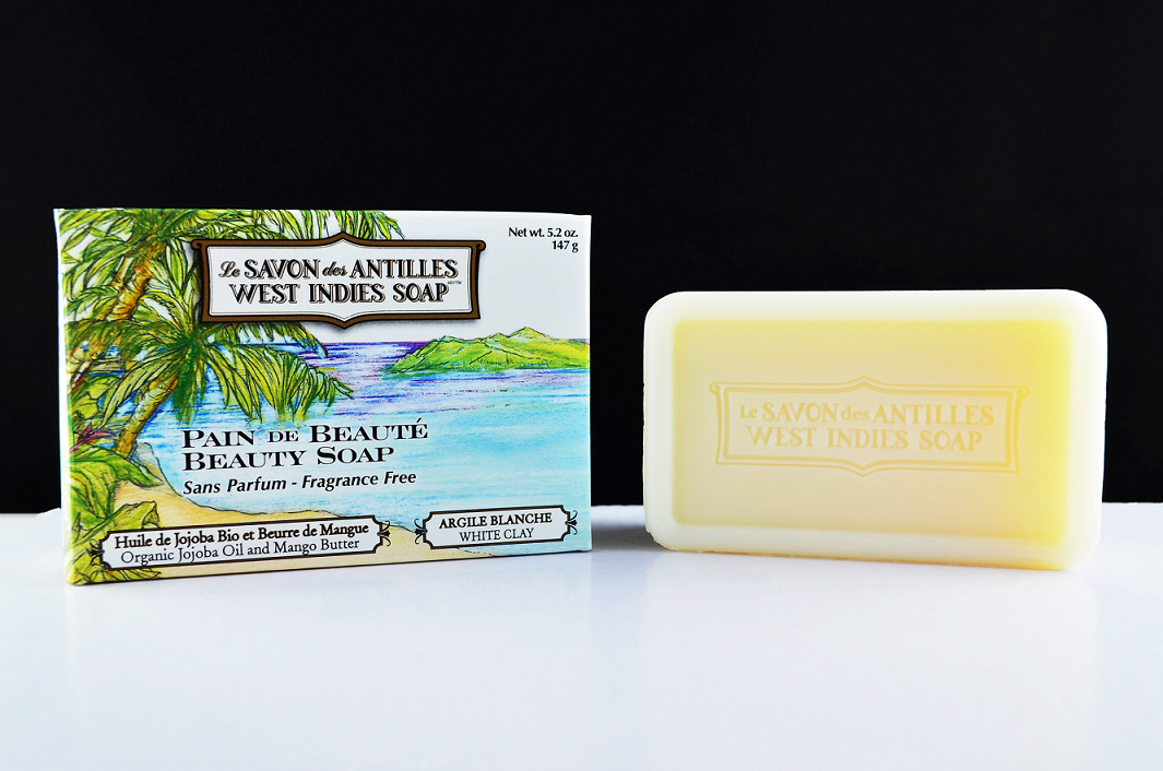 West Indies Soap "Le Savon des Antilles" White Clay Fragrance Free