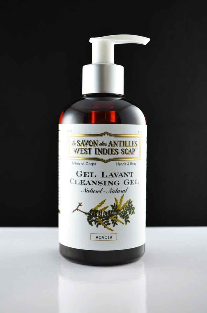 West Indies Soap Natural Cleansing Gel "Le Savon Des Antilles" Acacia