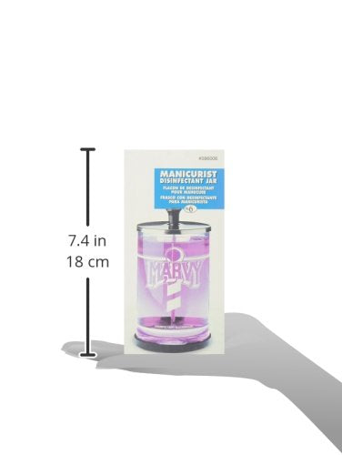 William Marvy No. 6 Manicurist Disinfectant Glass Jar