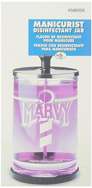 William Marvy No. 6 Manicurist Disinfectant Glass Jar