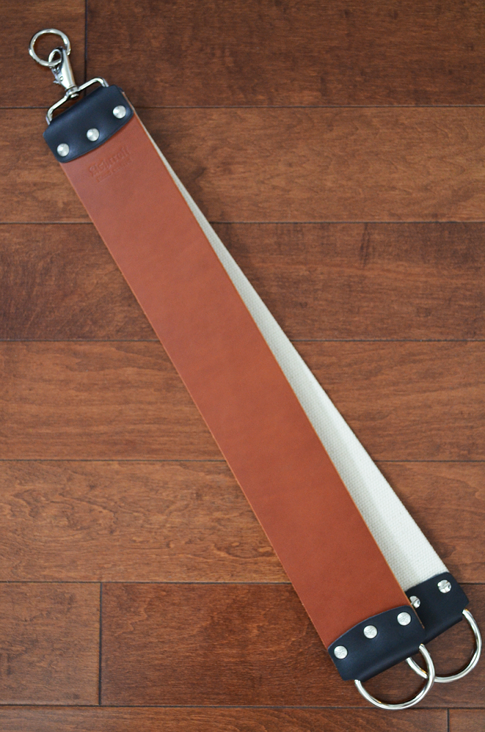 3" English Bridle Chestnut Hanging Strop w/ D-Ring