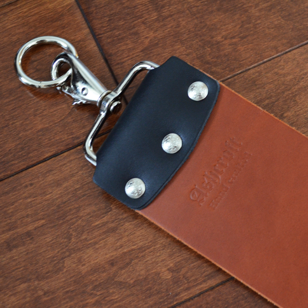 3" English Bridle Chestnut Hanging Strop w/ D-Ring