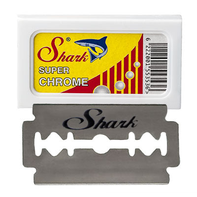 5 Shark Super Chrome Double Edge Blades
