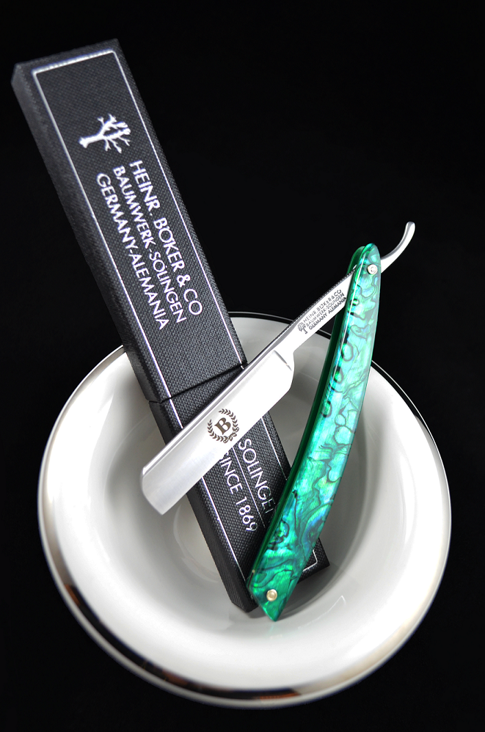 Boker Abalone Mini 4/8 Straight Razor "Shave Ready"