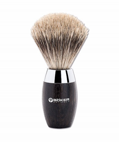 Boker Modern Bog Oak Fine Badger Hair Shaving Brush