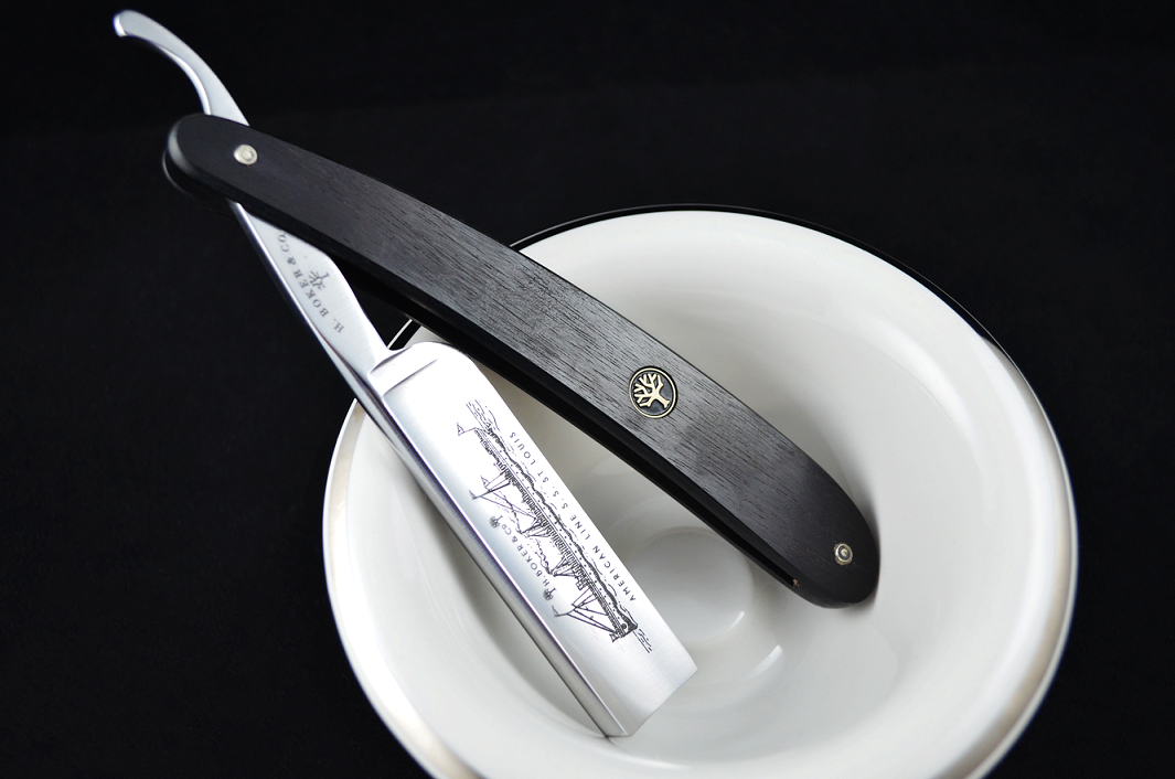 Boker S.S. Saint Louis Ebony Wood 6/8 Straight Razor