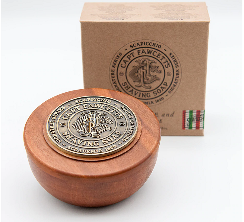 Captain Fawcett & Scapicchio's Fig, Olive & Bay Rum Shaving Soap