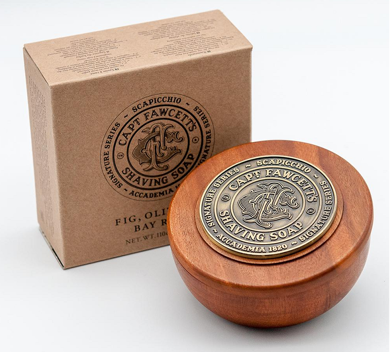 Captain Fawcett & Scapicchio's Fig, Olive & Bay Rum Shaving Soap