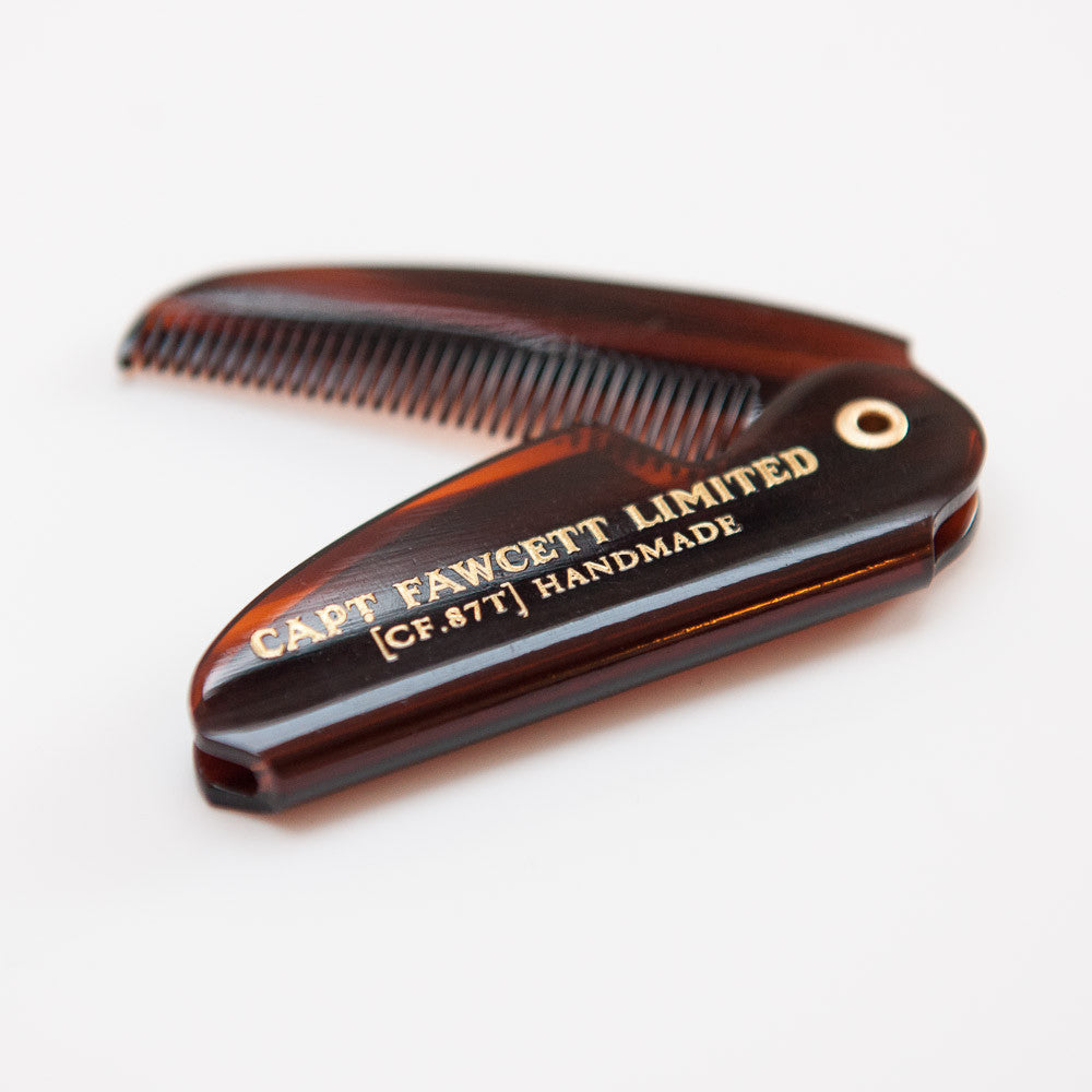 Captain Fawcett&#39;s Folding Pocket Moustache Comb