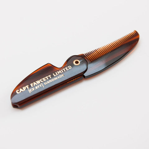 Captain Fawcett's Folding Pocket Moustache Comb