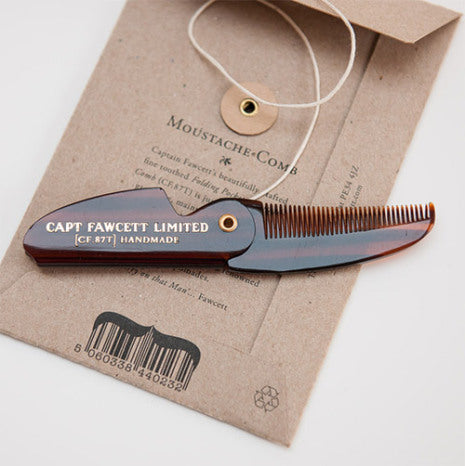 Captain Fawcett's Folding Pocket Moustache Comb