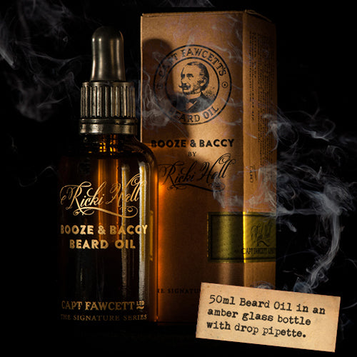 Captain Fawcett's Ricki Hall's Booze & Baccy Beard Oil