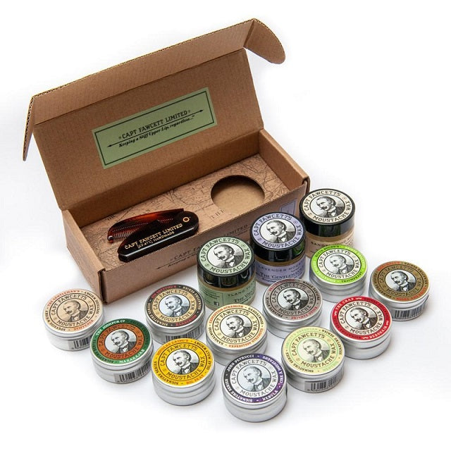 Captain Fawcett's Wax & Moustache Comb Gift Set