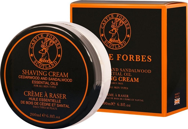Castle Forbes Cedarwood and Sandalwood Essential Oil Shaving Cream