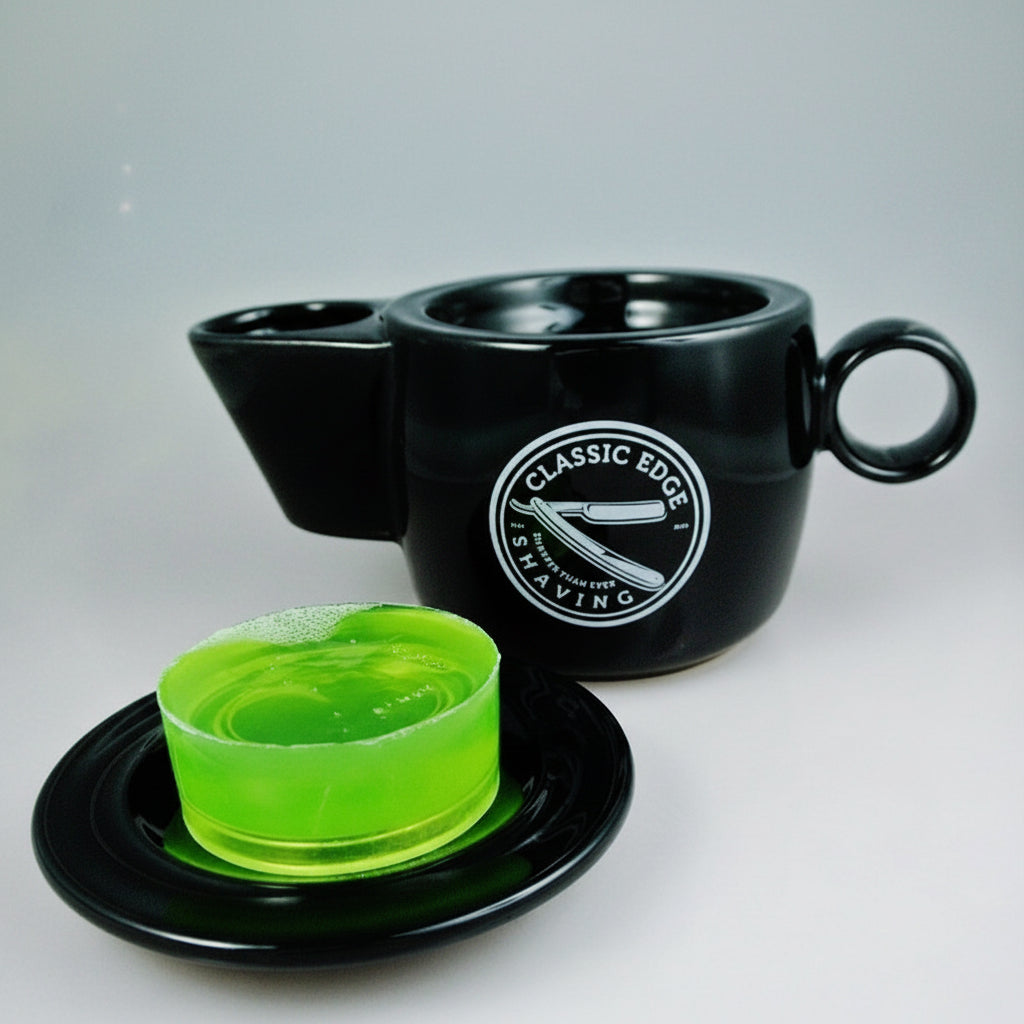 Luxury Black Shaving Scuttle Made in England