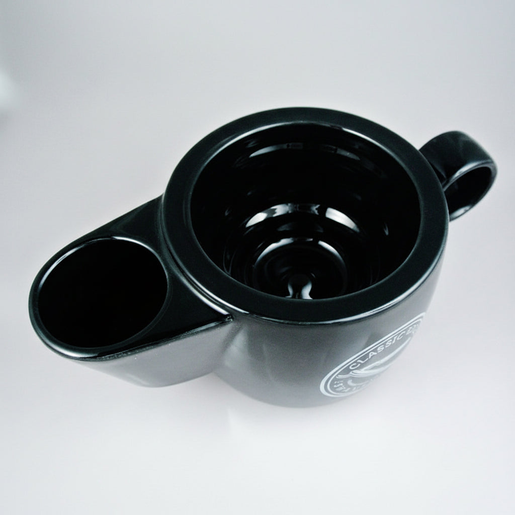 Luxury Black Shaving Scuttle Made in England